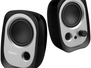 Edifier R12U 2.0 Audio System, USB, AUX, 2.25-inch Drivers, 4W (RMS), Volume Control, Black