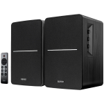 Edifier R1280DBs 2.0 Bookshelf Speakers, BT V5.1, Optical, Coaxial, RCA, 0.5-inch Tweeters, 4-inch Drivers, Sub-Out, 42W (RMS), Control Knobs and Remote Control, Black