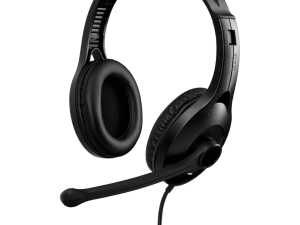 Edifier K800 USB Over-Ear Headphones, 40mm Drivers, Noise-Cancelling Microphone, Inline controls, Black