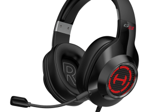 Edifier G2 II USB Gaming Headset, 50mm drivers, Virtual 7.1 Surround, RGB lighting, Noise-Canceling Microphone, Black