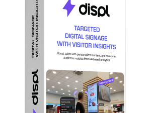 Displ, Targeted Digital Signage with Visitors Insights, 1 year license