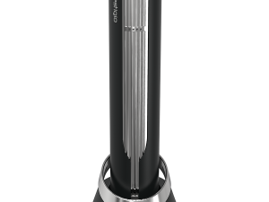 Prestigio Maggiore, smart wine opener, 100% automatic, opens up to 70 bottles without recharging, foil cutter included, premium design, 480mAh battery, Dimensions D 48*H228mm, black + silver color.