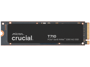 CRUCIAL T710 1TB PCIe Gen5 NVMe M.2 2280 SSD up to 14900 MB/s read and 13700 MB/s write