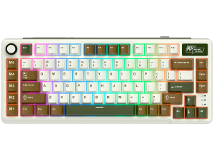 ROYAL KLUDGE RK L75 Palm Green Gaming Keyboard Cream switch