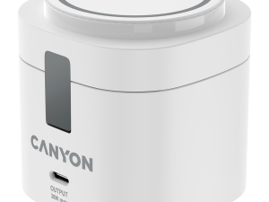 Canyon 4 in 1 Wireless Charging Stand, 30W max, Size: 70x70x70.3mm, weight: 414g, with 65W charger and 1M cable, white