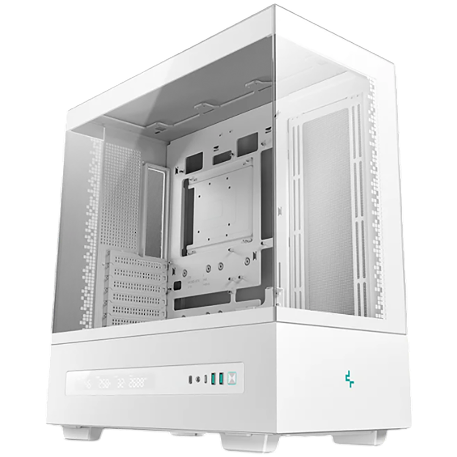 DeepCool CH690 DIGITAL WH, Mid Tower, Mini-ITX/Micro-ATX/ATX, 2xUSB3.0, 1xType-C, 1xAudio, Tempered Glass, Mesh Panels, Digital Display, GPU Support Arm, White, 2Y, R-CH690-WHNNA0D-G-1