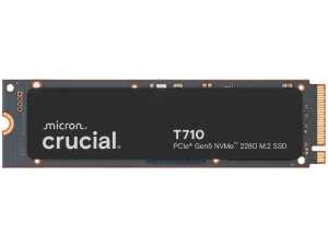 CRUCIAL T710 4TB PCIe Gen5 NVMe M.2 2280 SSD up to 14500 MB/s read and 13800 MB/s write