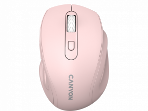 Canyon 6 buttons wireless 2.4Ghz mouse, MX8650A Sensor, DPI up to 1600,Injection case, 3 M life times left and right switches, 2xAAA battery, ABS material. Size: 105x71x40mm, Weight: 59g, Pink