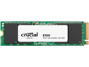 Crucial E100 2TB SSD PCIe 4.0 Gen4 M.2 2280 NVMe, Read/Write: 5000/3000 MB/s