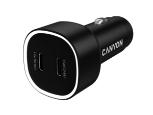 CANYON car charger OnDrive 60 PD 60W 2xUSB-C Black