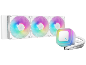 DeepCool LE360 WH V2, 360mm CPU Liquid Cooler, 3x120mm PWM ARGB Fans, ARGB block, White, LGA1851/1700/1200/1151/1150/1155, AMD AM5/AM4, R-LE360-WHAMMN-G-2, 3Y