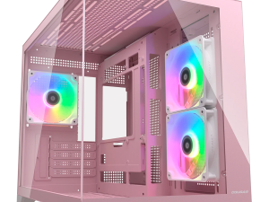 COUGAR FV150 Mini RGB PC Case, Mid tower, Pink