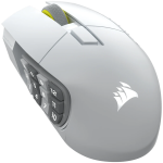 CORSAIR SCIMITAR ELITE WIRELESS SE Gaming Mouse, Wireless, White, 33000 DPI, Optical
