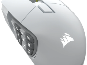 CORSAIR SCIMITAR ELITE WIRELESS SE Gaming Mouse, Wireless, White, 33000 DPI, Optical