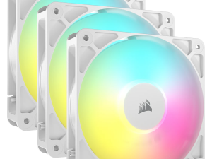 CORSAIR RS120 ARGB White, 120mm ARGB Fan, Triple Pack