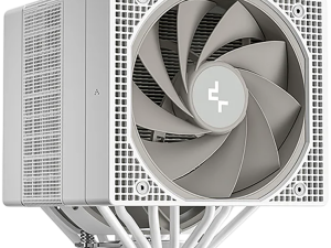 DeepCool ASSASSIN VC ELITE WH, CPU Air Cooler, 1x120mm + 1x140mm FDB Fans, Fan Speed Switch, Vapor Chamber, 7 Heatpipes, White, LGA20xx/1851/1700/1200/115x, AMD AM5/AM4, 144x147x164 mm(LxWxH), R-ASN4-WHNVNN-GJD, 6Y