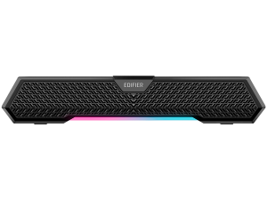 Edifier MG250 2.0 Desktop Soundbar, Bluetooth V5.3, USB-A soundcard input, 2-inch full-range drivers 5W (RMS) output, RGB light strip with companion app control, Built-in MEMS microphone with noise-cancellation, One-touch touch-panel control, Black