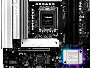 ASROCK MB Desktop B860M Pro Rs, S.1851, 4x DDR5, 1x PCIe 5.0 x16, 1x PCIe 4.0 x4, 1x Blazing M.2, 2x Hyper M.2, 4x SATA3, 2x USB-C, 7x USB 3.2, 6x USB 2.0, 1x RJ-45 2.5GB Lan, 1x HDMI, 1x DP 1.4, mATX