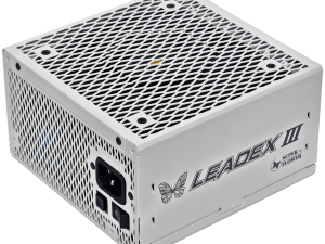 Super Flower Leadex III Gold 1000W ATX 3.1 80 Plus Gold, Fully Modular, Flat White Cables, 140mm Fan, White, 7 Year Warranty