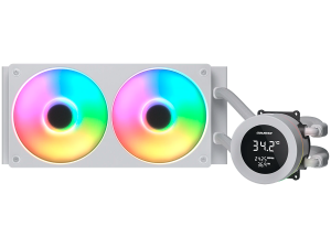 COUGAR Poseidon Vistek ARGB 240 AiO Liquid Watercooling - White