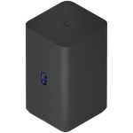 Ubiquiti UniFi UNAS-2-B-EU Network Attached Storage with (2) 3.5inch HDD bays, 2.5 GbE networking, USB-C connectivity, and an included PoE++ adapter, all in a compact footprint, black