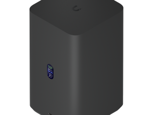 Ubiquiti UniFi UNAS-2-B-EU Network Attached Storage with (2) 3.5inch HDD bays, 2.5 GbE networking, USB-C connectivity, and an included PoE++ adapter, all in a compact footprint, black