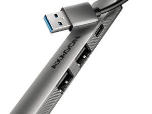 HUE-STA ALU STRIP USB-A 4 port hub