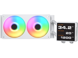 COUGAR Poseidon Vistek Pro ARGB 240 AiO Liquid Watercooling - White