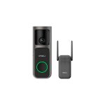 Imou 4MP Wi-Fi Doorbell 3 Kit, QHD, 5000mAh rechargable battery, 180 wide-angle view, night vision 5m, Mic and Speaker, 8x Digital Zoom, PIR Motion / AI Human Detection, USB-C, Chime works as Wi-Fi extender, Weatherproof