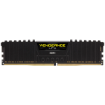 CORSAIR DDR4, 3200MHz 8GB 1x8GB Dimm, Unbuffered, Single Rank, 16-20-20-38, XMP 2.0, Vengeance LPX black Heatspreader, Black PCB, 1.35V