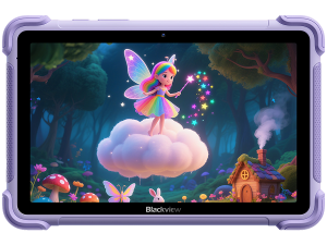 Blackview LINK 1 Kids WiFi 4/64GB 8.68-inch HD IPS 1340x800 60Hz 360nits RK3562 Quad-core 2.0GHz 5+8MP Cam 5000mAh WiFi 6 BT 5.0 Dual Speakers with Smart-K Support Tempered Film Stylus Pen Android 16 Dreamy Purple