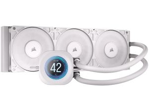 CORSAIR NAUTILUS 360 LCD White, 360mm Radiator, Liquid CPU Cooler