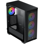 Xigmatek Master X II Pro (Black, ATX, U3x1 & U2x2, Front Meshed Grill & Left TG, 4PCS Z20A & ARGB PCB)