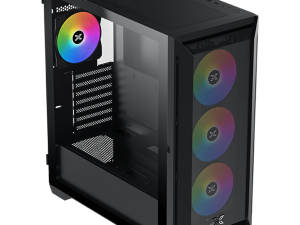 Xigmatek Master X II Pro (Black, ATX, U3x1 & U2x2, Front Meshed Grill & Left TG, 4PCS Z20A & ARGB PCB)