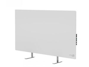 AENO Premium Eco Smart Heater, 700W, Tempered glass, Infrared+convection heating type, Led display Plug type: Europe (E/F type), WHITE