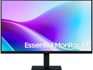 Monitor LED Samsung Essential S3 LS27F320GAUXEN 27", 1920x1080, FHD, 120Hz, IPS AG, 16:9, 1000:1, 250 cd/m2, 5ms, 178/178, HDMI x2, Flicker-free, Eye Saver Mode, VESA Mount (100x100), Tilt, Super Slim Design, 3Y