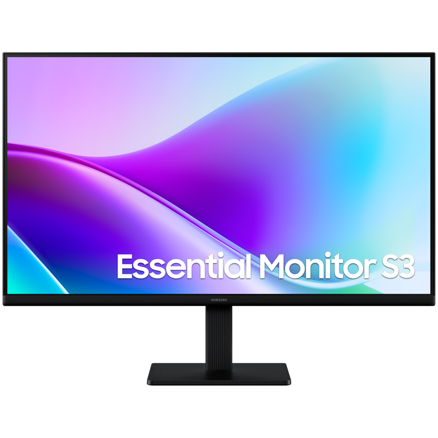 Monitor LED Samsung Essential S3 LS27F320GAUXEN 27", 1920x1080, FHD, 120Hz, IPS AG, 16:9, 1000:1, 250 cd/m2, 5ms, 178/178, HDMI x2, Flicker-free, Eye Saver Mode, VESA Mount (100x100), Tilt, Super Slim Design, 3Y