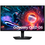 Monitor OLED Samsung Odyssey G5 LS27FG500SUXEN 27", 2560x1440, QHD, 180Hz, QD-OLED, HDR10, 16:9, 1,000,000:1, 200 cd/m2, 0.03ms, 178/178, Pantone Validated, HDMI, DP, Flicker-free, Tilt, Height Adjust, 2Y