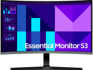 Monitor LED Samsung LS27D392GAUXEN S39GD, 27'' FHD CURVED 16:9 (1920x1080) VA 100Hz, 250 cd/2, 4000:1, 4ms, 178/178, Built-in Speakers, 1xHDMI, 1xVGA, Eye Saver Mode, VESA 100x100, 2Y