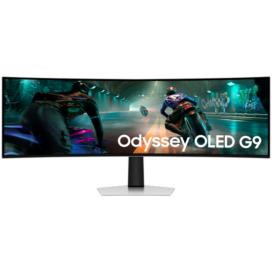 Monitor LED Samsung LS49DG910SUXEN Odyssey G91SD, 49" DQHD Curved 1800R 32:9 (5120x1440) QD-OLED 144z, 250 cd/m2, 1m:1, DisplayHDR True Black 400, 0.03ms(GTG), 178/178, FS PP, 1xDP 1xHDMI, Tilt/HeightAdj, Remote, VESA 100x100, 2Y