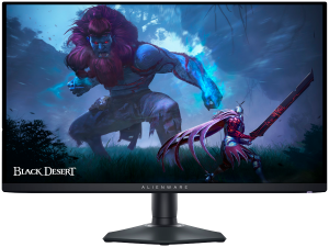 Alienware AW2725DF Gaming Monitor, 27" (26.7") QD OLED QHD 2560x1440 360Hz AG, 1000 cd/m2 (HDR peak), 1.5m:1, 0.03ms, 178/178, 2xDP 1.4, 1xHDMI 2.1, 1xUSB Type-B up, 3xUSB Type-A down, 1xUSB Type-C down, AMD FreeSync, Height, Tilt, Swivel, Pivot, 3Y