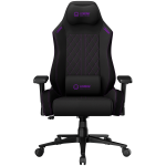 LORGAR CHA41, Ergonomic Gaming Chair Advanced, premium anti-stain fabric, Black/purple