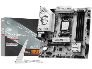 MSI B850M GAMING PLUS WIFI6E, mATX, Socket AM5, 4x DDR5 Dual Channel DDR5 up to 8200(OC)MHz, 1x PCIe x16 slot, 2x M.2 slot, 4x USB 5Gbps, 3x USB 10Gbps, 1x USB 10Gbps Type-C, HDMI, DP, 7.1 HD Audio, 2.5G LAN, WIFI, BT, 3Y