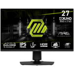 MSI MAG 275UPD E14 Gaming Monitor, 27" 144Hz, UHD (3840x2160) 16:9, Dual Mode (1920x1080 - up to 288Hz), IPS, 1ms, 250nits, 1500:1, 178/178, AMD FreeSync Premium, HDR Ready, Adjustable stand, Speakers, 1x DP, 2x HDMI, 1x Headphone out, 3Y Warranty