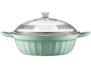 BUYDEEM Cast Aluminum Nonstick Multi  function pot 3,8L, model CP181, color Cozy Greenish