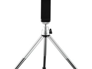 HAMA Мини статив/трипод "Fancy 2in1" за мобилен телефон и фотоапарат 1/4", 16 см, сребрист