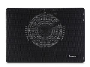 HAMA Охлаждаща поставка за лаптоп "Slim", ултра-плоска, тиха, лека, до 40 см (15,6"), черен