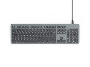 HAMA Жична Клавиатура "CK-400", Х-структурна, USB-A, USB-C, AI бутон, светеща