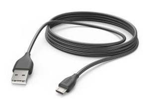 HAMA Кабел за зареждане, USB-A - Micro-USB, 3 m, черен