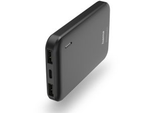 HAMA Външна батерия "Pocket 5" Power Pack, 5000 mAh, Изходи: 2x USB-A, антрацит